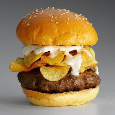 burger de chips et trempette