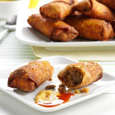 rouleaux d'oeufs de dinde hachée à la cuisson lente