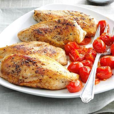 poulet balsamique aux tomates rôties