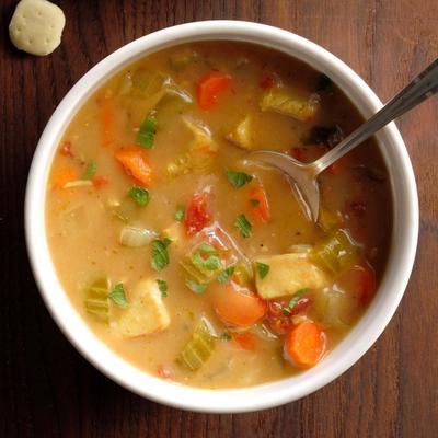 soupe au poulet au curry