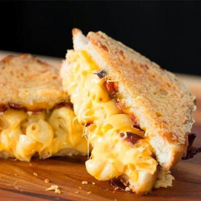 bacon macaroni au fromage fromage grillé
