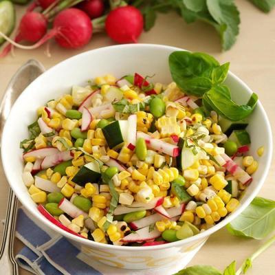 salade de maïs marché marché fermier rôti