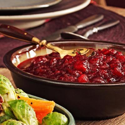 sauce délicieuse aux canneberges