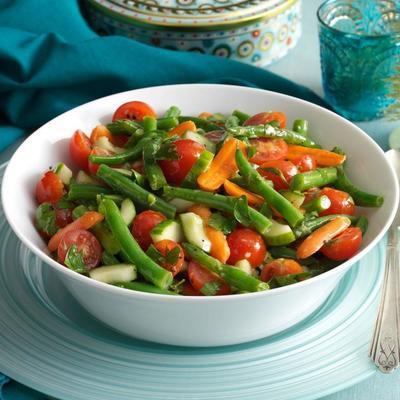 salade de haricots verts frais du jardin
