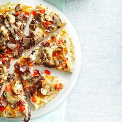 pizza aux oignons français gratinée