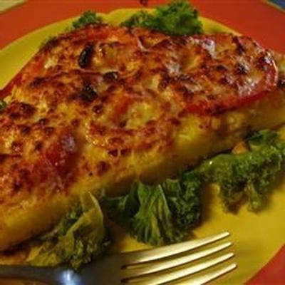 polenta poêlée au maïs, au chou frisé et au fromage de chèvre