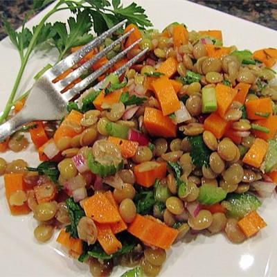 salade de lentilles méditerranéenne