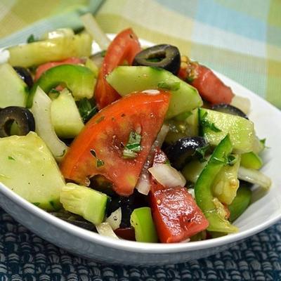la salade grecque facile de sylvia