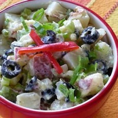 salade de pommes de terre aux olives mûres