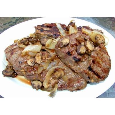 steak de bœuf mariné au barbecue