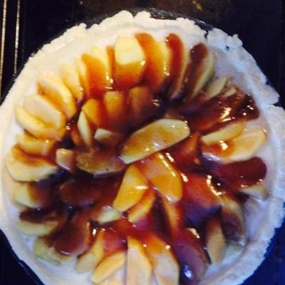 tarte aux pommes caramel au fromage à la crème de hannah