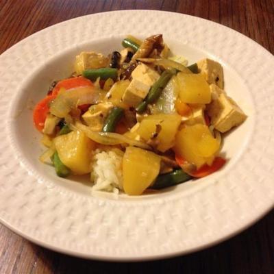 légumes au tofu aigre-doux