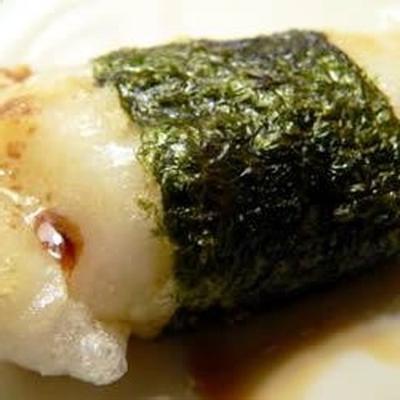mochi grillé aux algues nori