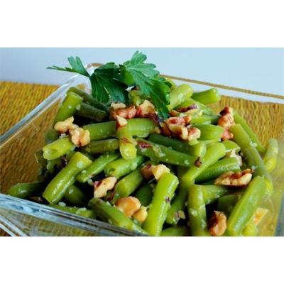 haricots verts citronnés aux noix