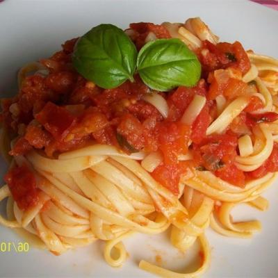 sauce tomate fraîche au basilic