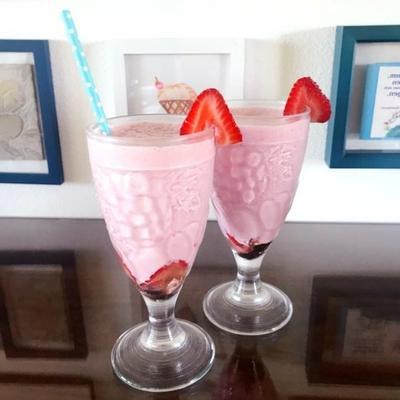 délicieux shake à la fraise