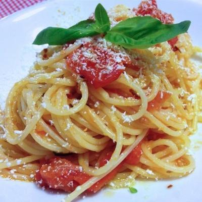 spaghetti à l'oignon
