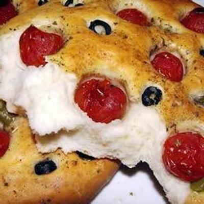 pain focaccia aux tomates