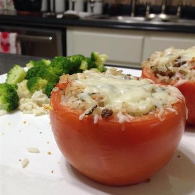 tomates farcies et cuites au four