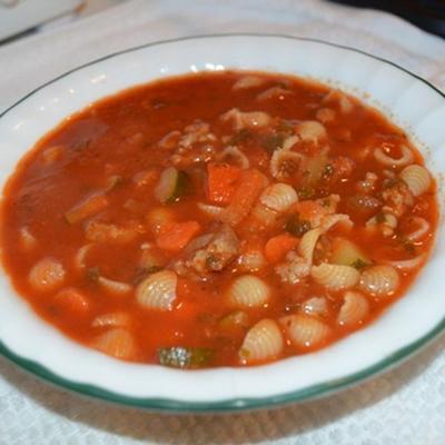 soupe à la saucisse sicilienne