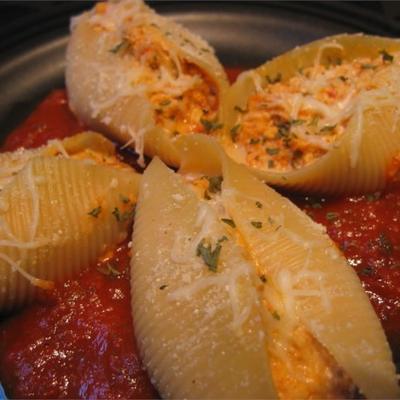 coquilles fourrées au tofu et au fromage