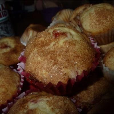 muffins aux fraises fraîches