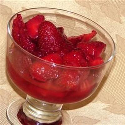 fraises et vin