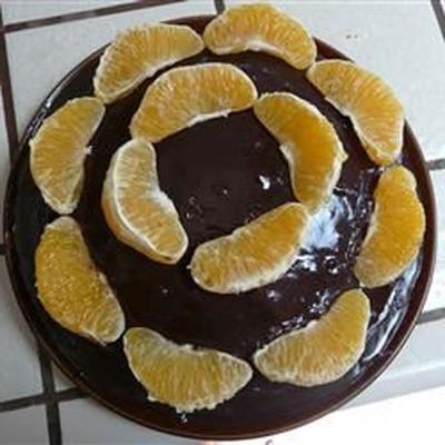 gâteau décadent au chocolat et à l'orange