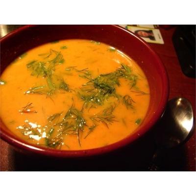 soupe d'aneth à la carotte