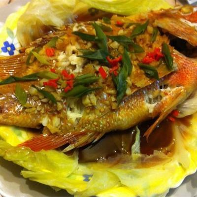 poisson cuit à la vapeur à la chinoise