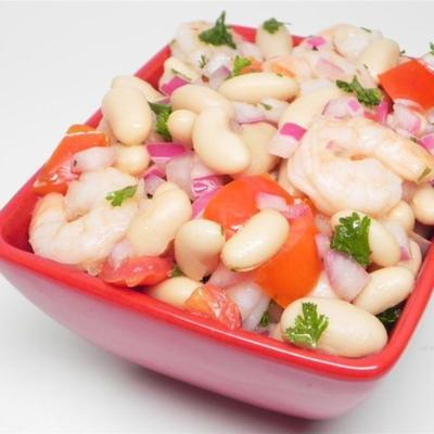 salade de cannellinis aux crevettes