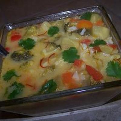 soupe de légumes thai épicée