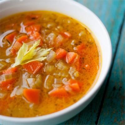 soupe au céleri et aux carottes