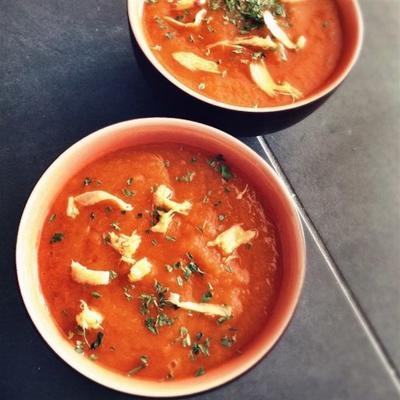 soupe végétalienne aux carottes