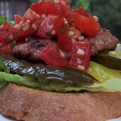 hamburgers à la dinde mexicaine avec pico de gallo