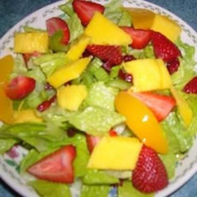 la très bonne recette de salade avec des morceaux de fruits