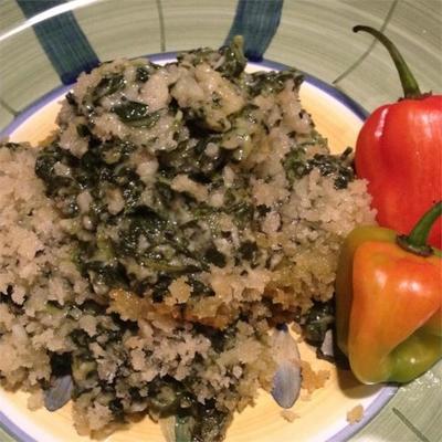 épinards à la crème avec jalapenos