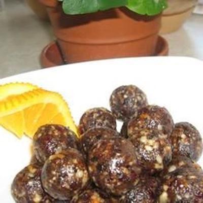truffes aux fruits orange