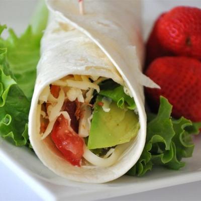 des wraps de dinde