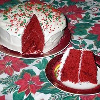 ravissant gâteau de velours rouge