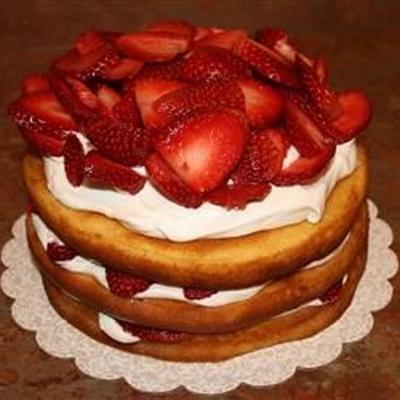 gâteau au réfrigérateur aux fraises