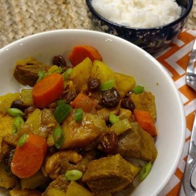 boeuf au curry avec légumes d'hiver
