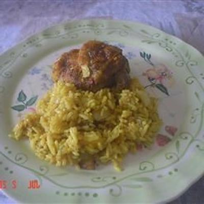 poulet au curry et mangue