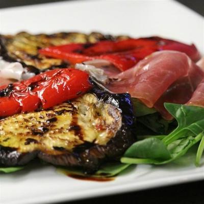 aubergines grillées au prosciutto