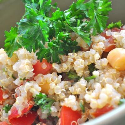 quinoa aux pois chiches et tomates