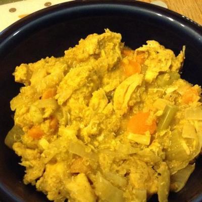 poulet au curry lent avec du quinoa