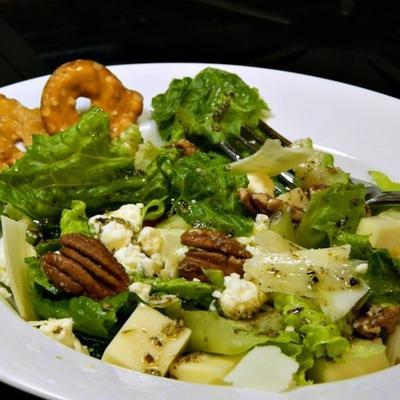 salade verte aux trois fromages