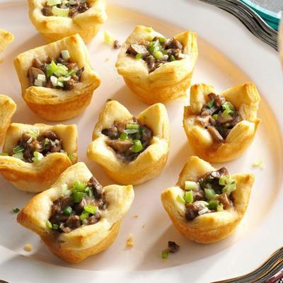 tartelettes aux champignons et au parmesan