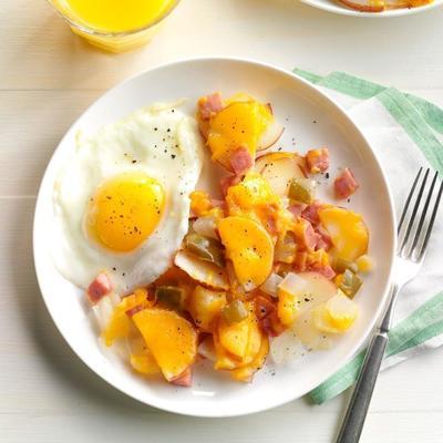 sachet de jambon grillé et pommes de terre