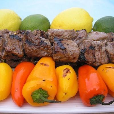 brochettes de boeuf margarita